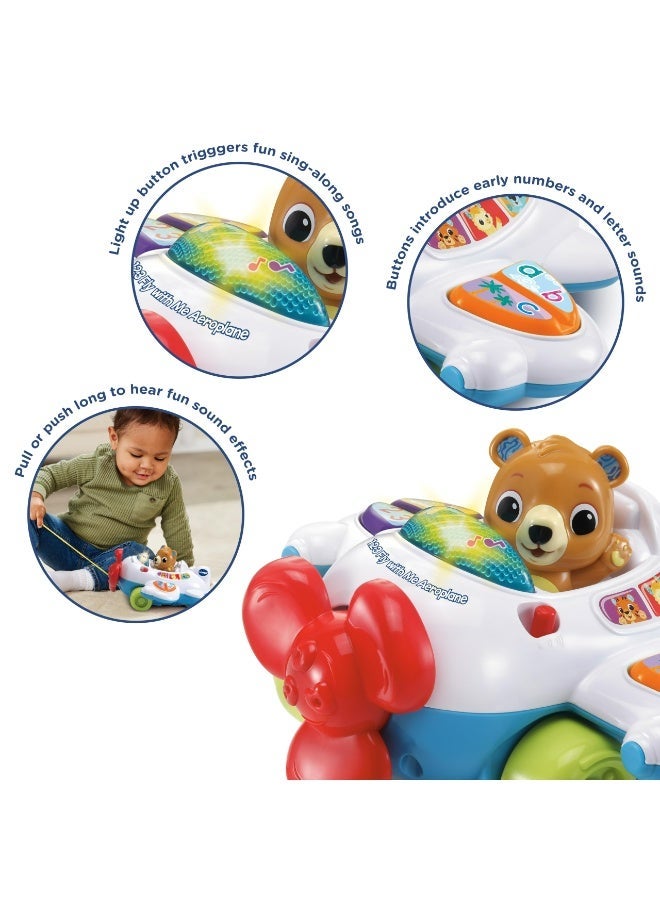 Vtech -  123 Fly with Me Airoplane - Multicolour | Light up button plays fun sing-along songs and the wing buttons introduce numbers and letter sounds. | Suitable ages 9m + up - Image 5